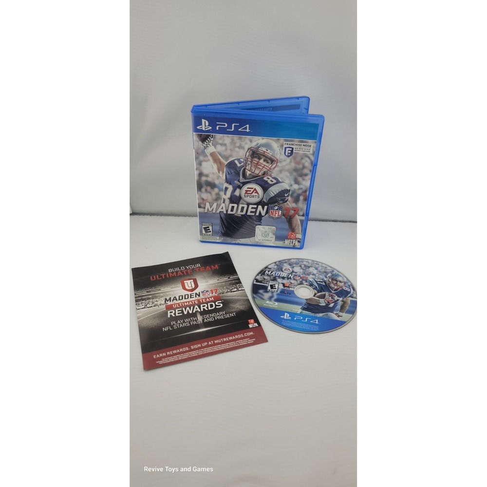 Madden NFL 17 (Sony PlayStation 4, PS4, 2016) Game and Case Tested and‎ Working